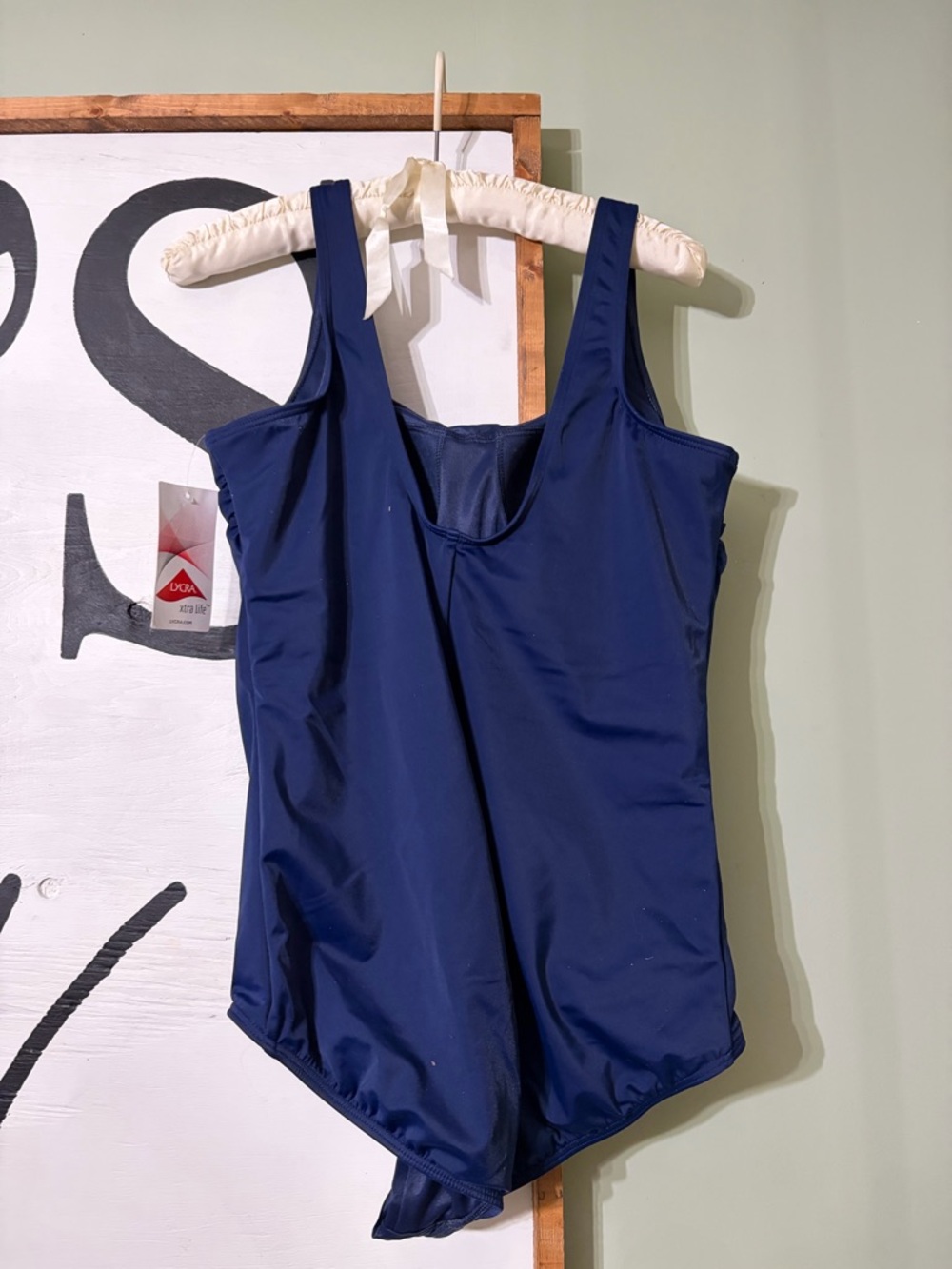 Lands' End Deep Navy One-Piece Swimsuit - Picture 6 of 6
